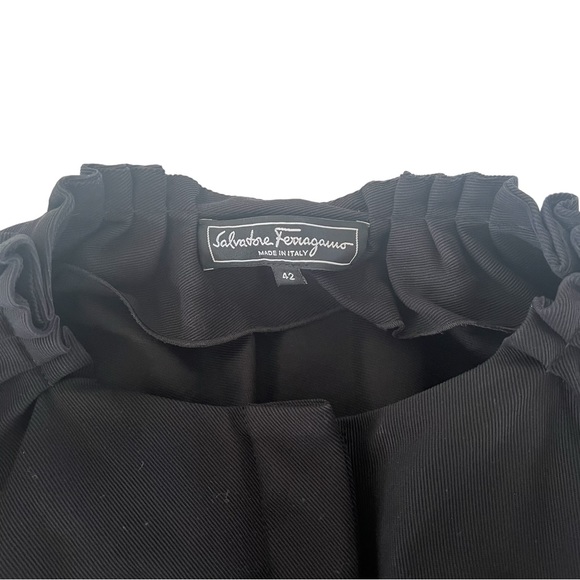 Salvatore Ferragamo Jacket Womens 12 Button Front Bishop Sleeve Italian … - Picture 14 of 15